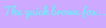 Image with Font Color 7AE4FF and Background Color CBA9FF